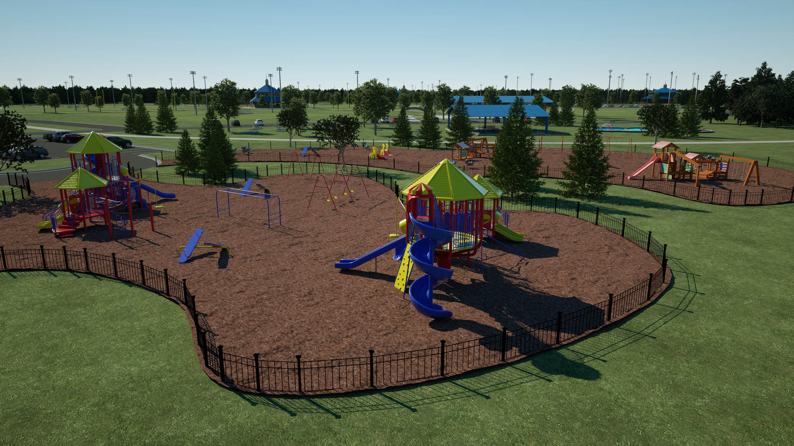 Playground area at project site