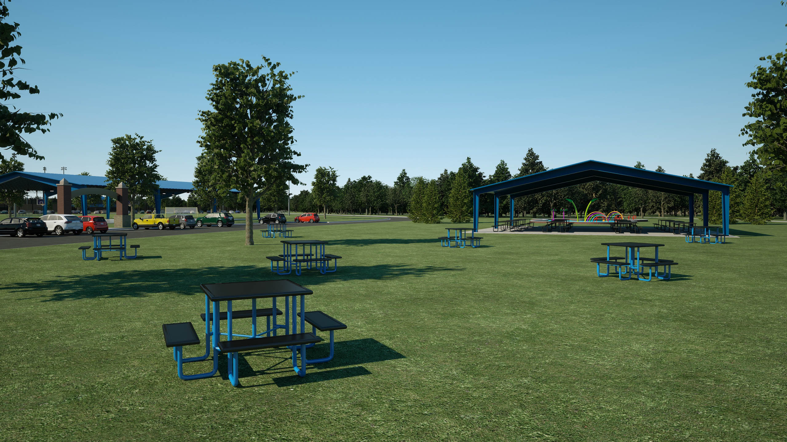 Picnic area at project site